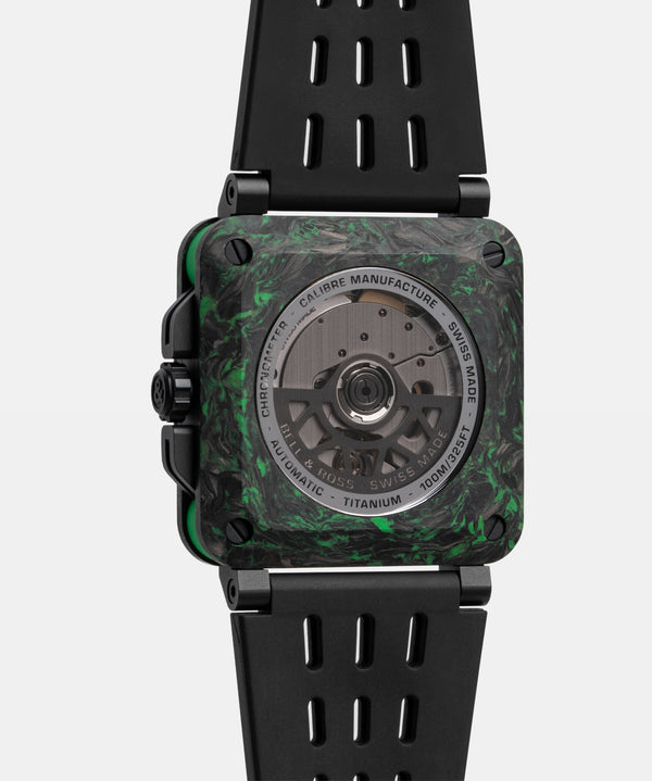Bell & Ross 柏萊士 BR-X3 Night Vision 自製機芯碳纖維夜光迷彩機械腕錶 41mm BRX3R-GN-CA/SRB