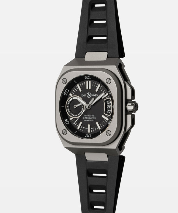 Bell & Ross 柏萊士 BR-X5 BLACK TITANIUM Rubber 自製機芯鈦金屬機械腕錶 41mm