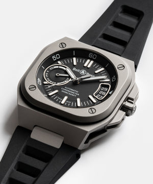 Bell & Ross 柏萊士 BR-X5 BLACK TITANIUM Rubber 自製機芯鈦金屬機械腕錶 41mm BRX5R-BL-TI/SRB
