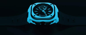 Bell & Ross 柏萊士 BR-X5 Blue Lum BRX5 夜光錶殼機械腕錶 41mm BRX5R-BLUM-TC/SRB