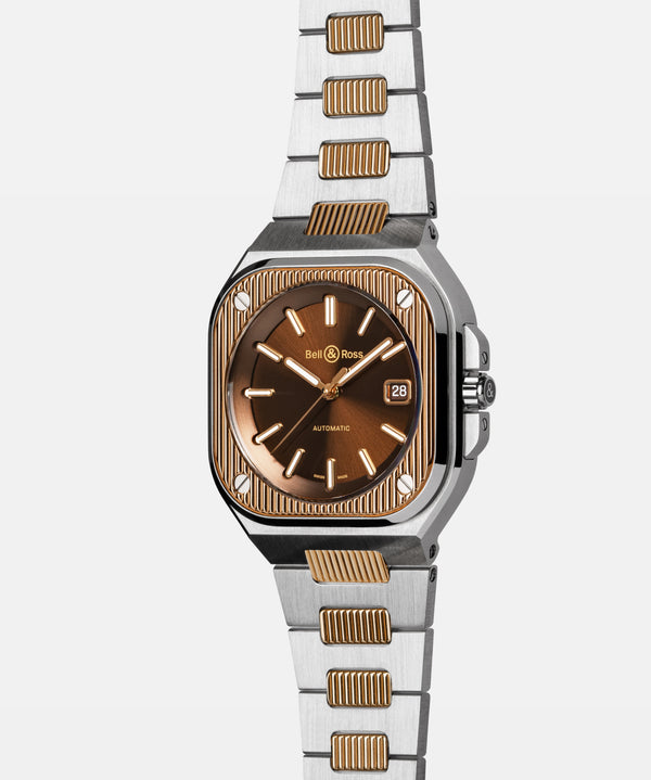 Bell & Ross 柏萊士 BR 05 ARTLINE STEEL & GOLD 不銹鋼及18k玫瑰金機械腕錶限量99枚 40mm