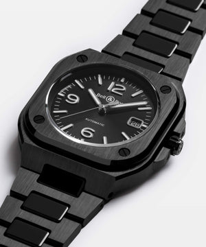 Bell & Ross 柏萊士 BR-05 BLACK CERAMIC 黑色陶瓷腕錶 41mm BR05A-BL-CE/SCE