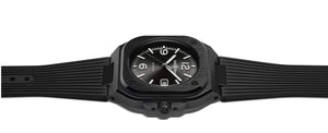 Bell & Ross 柏萊士 BR-05 BLACK CERAMIC Rubber 黑色陶瓷腕錶 41mm BR05A-BL-CE/SRB