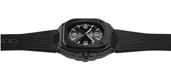 Bell & Ross 柏萊士 BR 05 BLACK CERAMIC Rubber 黑色陶瓷腕錶 41mm