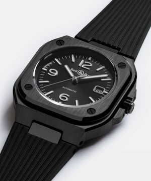 Bell & Ross 柏萊士 BR-05 BLACK CERAMIC Rubber 黑色陶瓷腕錶 41mm BR05A-BL-CE/SRB