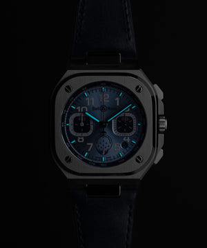 Bell & Ross 柏萊士 BR-05 法國巡邏兵飛行表演隊特別版計時自動腕錶 42mm BR05C-PAF-ST/SCA
