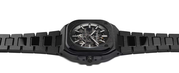 Bell & Ross 柏萊士 BR 05 SKELETON BLACK CERAMIC 黑色陶瓷鏤空腕錶 41mm
