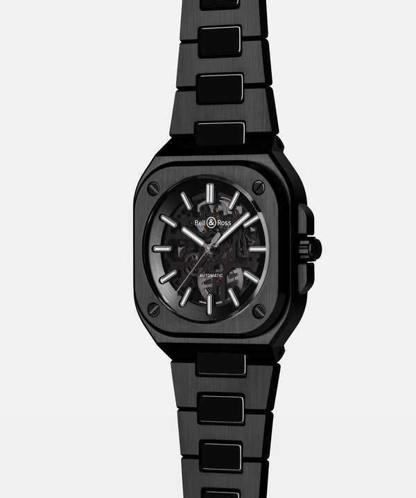 Bell & Ross 柏萊士 BR 05 SKELETON BLACK CERAMIC 黑色陶瓷鏤空腕錶 41mm