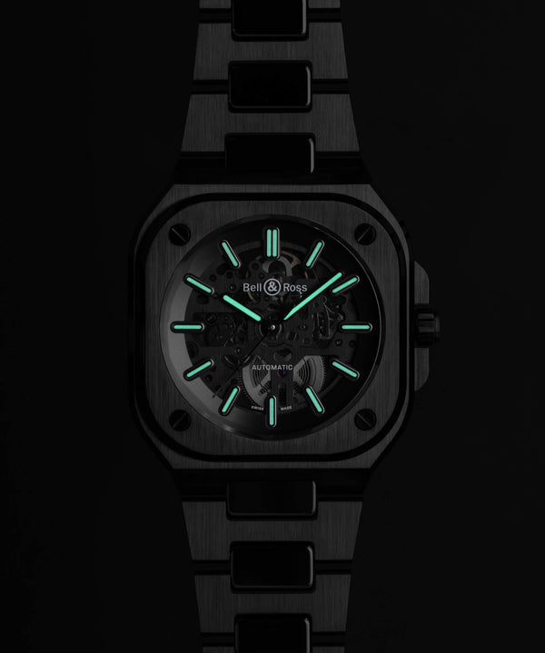 Bell & Ross 柏萊士 BR 05 SKELETON BLACK CERAMIC 黑色陶瓷鏤空腕錶 41mm