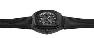 Bell & Ross 柏萊士 BR-05 SKELETON BLACK CERAMIC Rubber 黑色陶瓷鏤空腕錶 41mm BR05A-BL-SK-CE/SRB