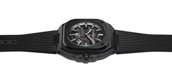 Bell & Ross 柏萊士 BR 05 SKELETON BLACK CERAMIC Rubber 黑色陶瓷鏤空腕錶 41mm