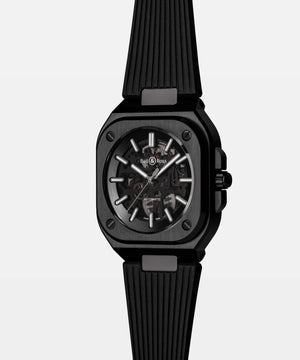 Bell & Ross 柏萊士 BR-05 SKELETON BLACK CERAMIC Rubber 黑色陶瓷鏤空腕錶 41mm BR05A-BL-SK-CE/SRB