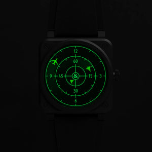Bell & Ross 柏萊士 BR-03 Green Radar Ceramic 綠色雷達陶瓷自動機械腕錶 41mm BR03A-GRDR-CE/SRB