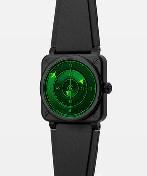 Bell & Ross 柏萊士 BR-03 Green Radar Ceramic 綠色雷達陶瓷自動機械腕錶 41mm BR03A-GRDR-CE/SRB