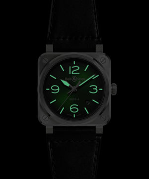 Bell & Ross 柏萊士 BR-03 Green Steel 漸變綠色面不鏽鋼自動腕錶 41mm BR03A-GN-ST/SCA - 新萬國鐘錶