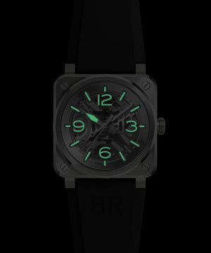 Bell & Ross 柏萊士 BR-03 Skeleton Steel 鏤空不鏽鋼自動腕錶 41mm BR03A-BL-SKST/SRB - 新萬國鐘錶