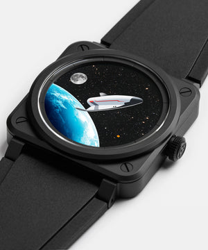 Bell & Ross 柏萊士 BR-03 Space Mission 太空任務陶瓷機械腕錶 41mm BR03A-SPM-CE/SRB