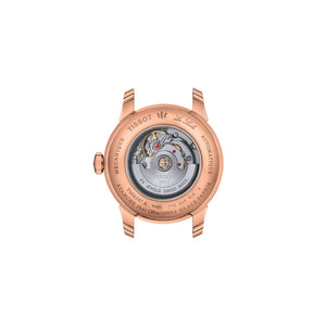TISSOT 天梭 Le Locle 力洛克系列真鑽PVD玫瑰金經典機械錶 29mm T0062073309600