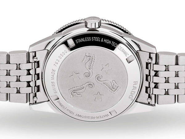 RADO 雷達錶 Captain Cook 庫克船長藍寶石刻度三條錶帶套組 37mm R32500718