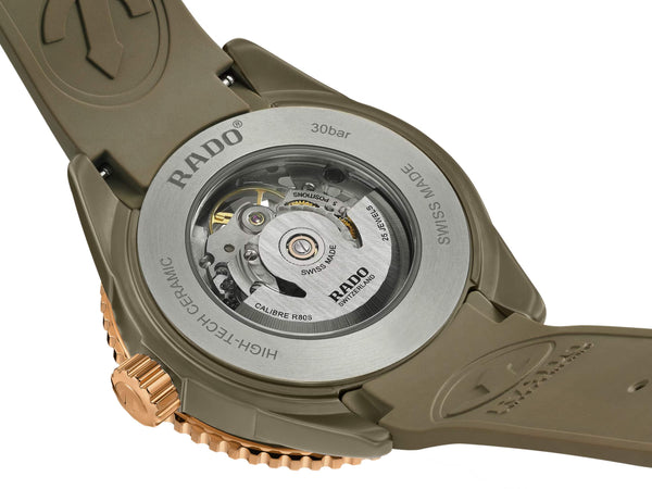 RADO 雷達錶 Captain Cook 庫克船長高科技陶瓷鏤空潛水腕錶 43mm R32150168