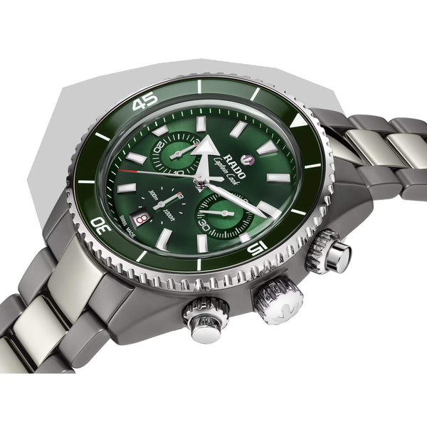 RADO 雷達錶 Captain Cook 庫克船長系列高科技電漿陶瓷300米計時腕錶 43mm R32189313