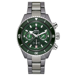 RADO 雷達錶 Captain Cook 庫克船長系列高科技電漿陶瓷300米計時腕錶 43mm R32189313