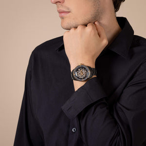 RADO 雷達錶 Captain Cook 庫克船長高科技陶瓷鏤空潛水腕錶 43mm R32192152