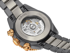 RADO 雷達錶 Captain Cook 庫克船長系列高科技電漿陶瓷玫瑰金PVD300米計時腕錶 43mm R32195202 - 新萬國鐘錶