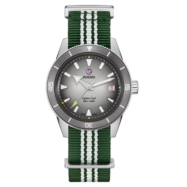 RADO 雷達錶 Captain Cook 庫克船長系列 Tennis 網球聯名限量款腕錶 39mm R32222108