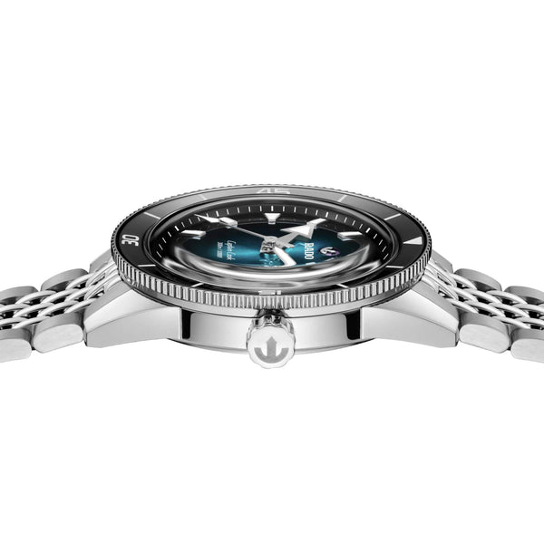 RADO 雷達錶 Captain Cook 庫克船長300米漸層綠潛水腕錶 39mm R32223213