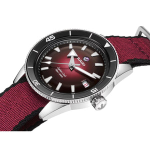 RADO 雷達錶 Captain Cook 庫克船長300米漸層紅潛水腕錶 39mm R32223408