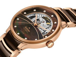 RADO 雷達錶 Centrix 晶萃系列開芯鏤空機械陶瓷腕錶 39.5mm R30028902