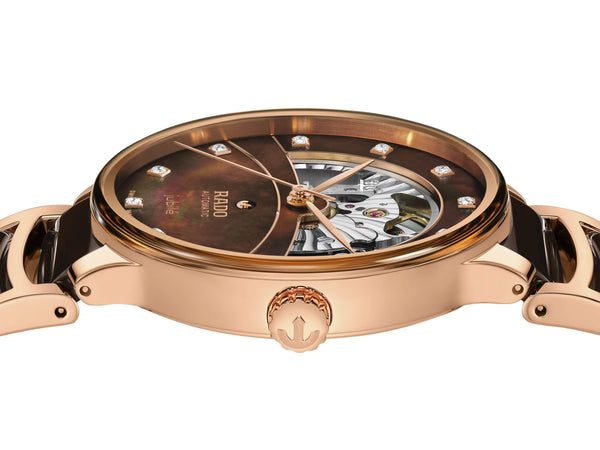 RADO 雷達錶 Centrix 晶萃系列開芯鏤空機械陶瓷腕錶 39.5mm R30028902