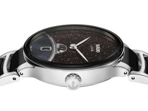 RADO 雷達錶 Centrix 晶萃系列月相鑽石砂金石星空陶瓷石英限量腕錶 35mm R30234762 - 新萬國鐘錶