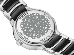 RADO 雷達錶 Centrix 晶萃系列月相鑽石砂金石星空陶瓷石英限量腕錶 35mm R30234762 - 新萬國鐘錶