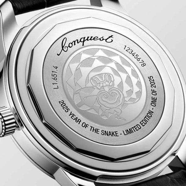 LONGINES 浪琴 Conquest 征服者復刻系列2025年蛇年生肖限量款腕錶 40mm L16514092