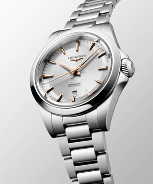 LONGINES 浪琴 Conquest 征服者系列優雅時尚運動腕錶 30mm L33204726