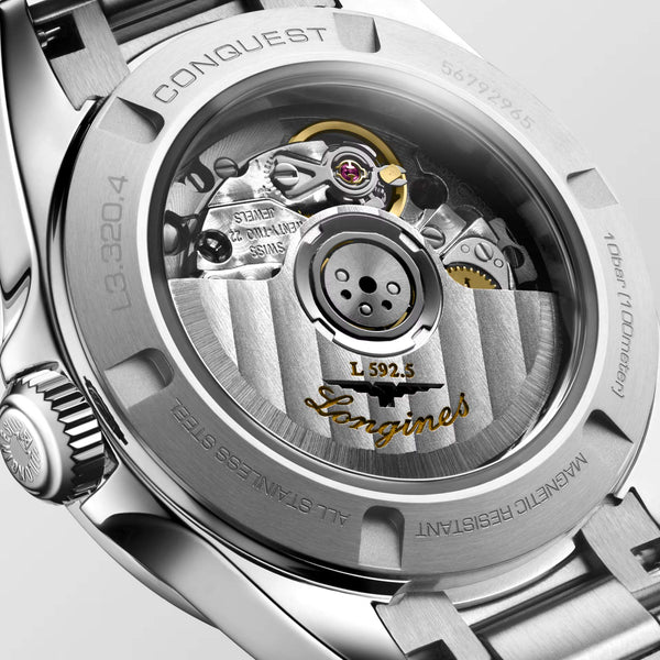 LONGINES 浪琴 Conquest 征服者系列優雅時尚運動腕錶 30mm L33204726