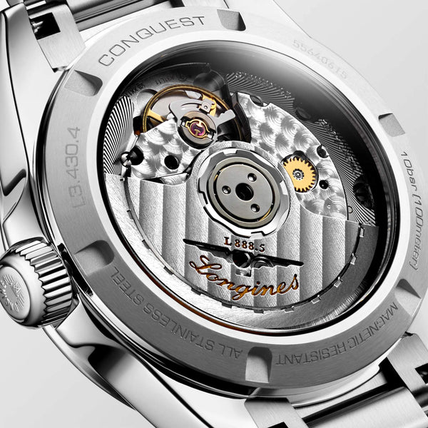 LONGINES 浪琴 Conquest 征服者系列淺綠色優雅時尚運動腕錶 34mm L34304026