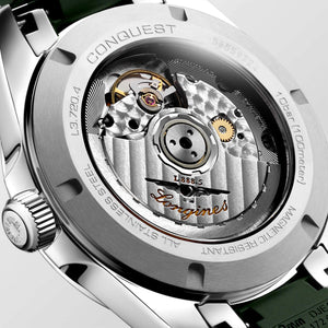 LONGINES 浪琴 Conquest 征服者系列綠色優雅時尚運動腕錶 38mm L37204029