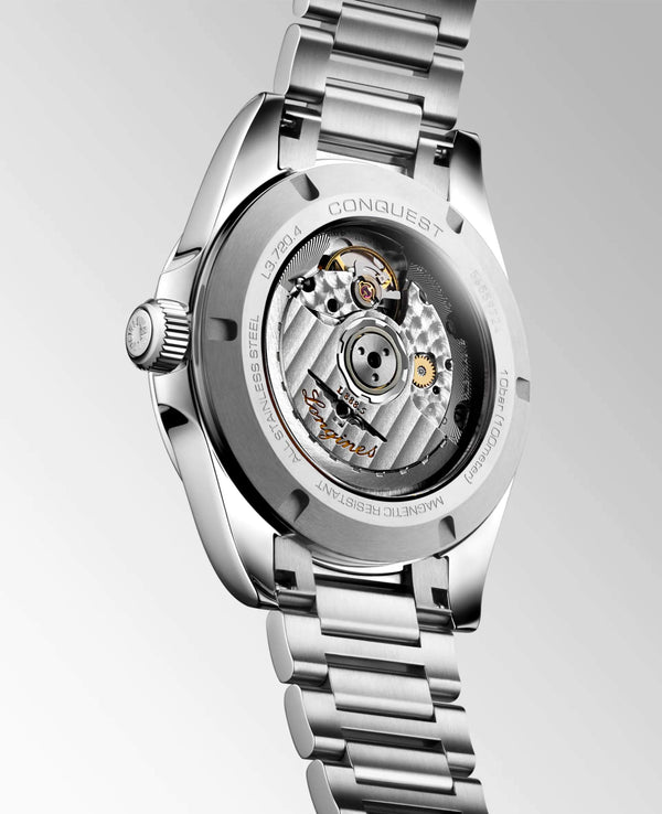 LONGINES 浪琴 Conquest 征服者系列黑色優雅時尚運動腕錶 38mm L37204526