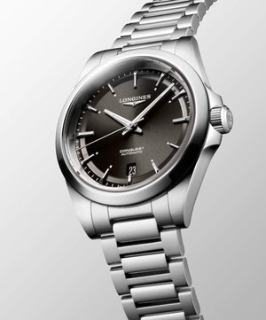 LONGINES 浪琴 Conquest 征服者系列黑色優雅時尚運動腕錶 38mm L37204526