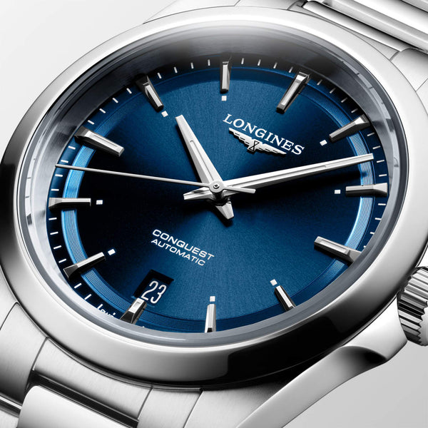 LONGINES 浪琴 Conquest 征服者系列藍色優雅時尚運動腕錶 38mm L37204926