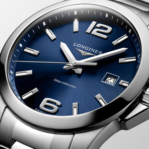 LONGINES 浪琴 Conquest 征服者系列石英腕錶 41mm L37594966 - 新萬國鐘錶