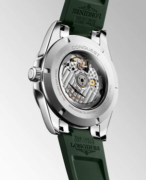 LONGINES 浪琴 Conquest 征服者系列綠色優雅時尚運動腕錶 41mm L38304029