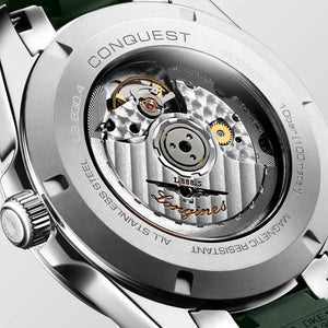 LONGINES 浪琴 Conquest 征服者系列綠色優雅時尚運動腕錶 41mm L38304029