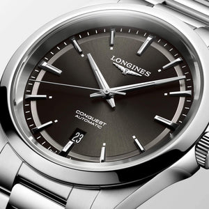LONGINES 浪琴 Conquest 征服者系列黑色優雅時尚運動腕錶 41mm L38304526