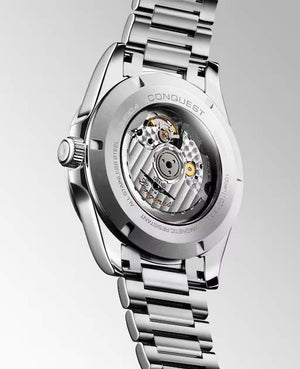 LONGINES 浪琴 Conquest 征服者系列銀色優雅時尚運動腕錶 41mm L38304726