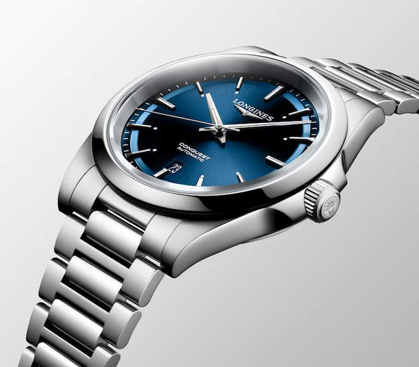 LONGINES 浪琴 Conquest 征服者系列藍色優雅時尚運動腕錶 41mm L38304926