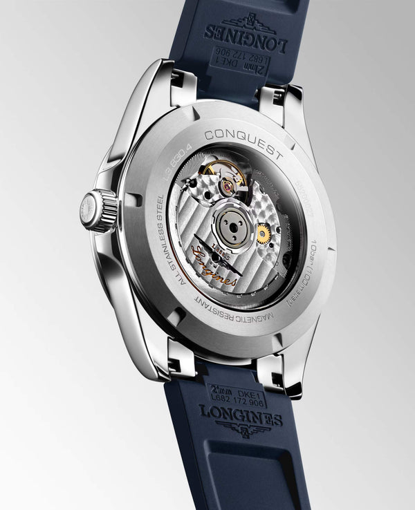LONGINES 浪琴 Conquest 征服者系列藍色優雅時尚運動腕錶 41mm L38304929
